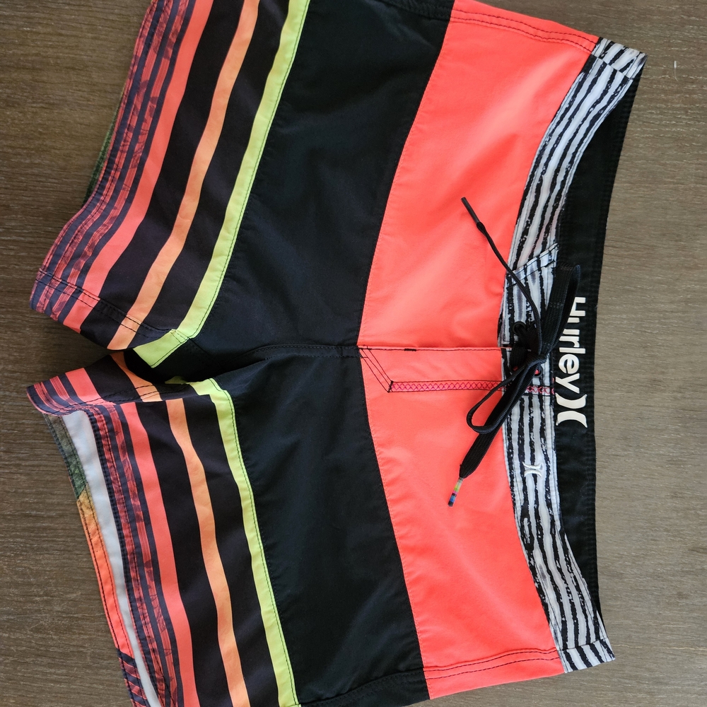 Hurley Phantom Juniors/Women's Multicolor Swim Shorts Size 7